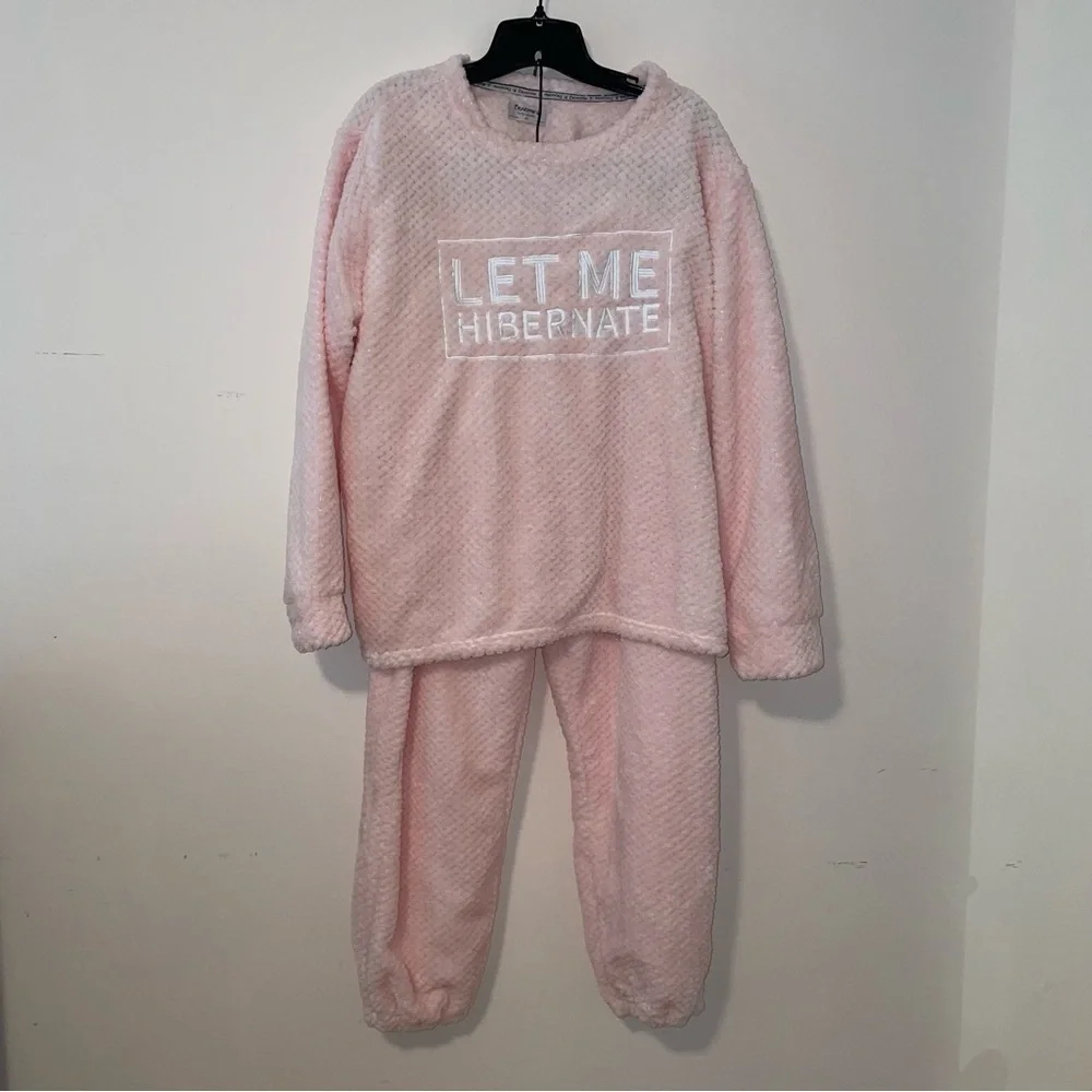 BearPaw Cozy Fleece Sleep Set with Jogger Style Pants Size 2X